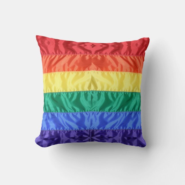 Coussin Rainbow Flag Gay pride LGBTQ L'amour LGBT (Recto)