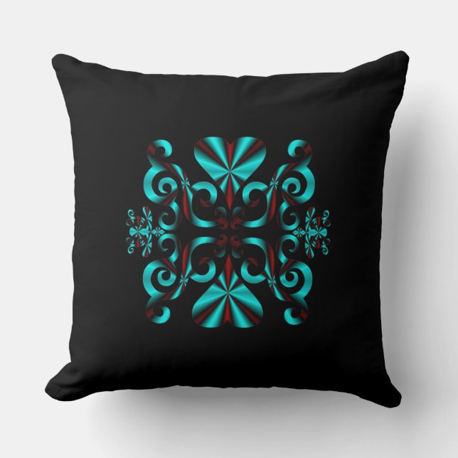 Coussin Rainbow Heart et Lily (Recto)