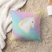 Coussin Rainbow Horse Unicorn Equestrium Girly (Couverture)