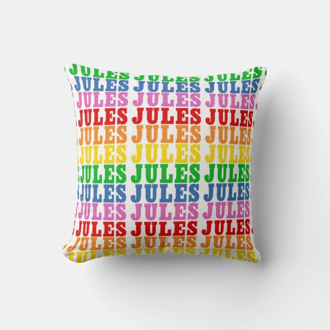 Coussin Rainbow Jules (Recto)