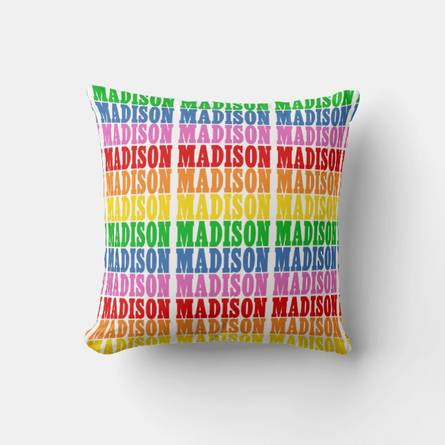 Coussin Rainbow Madison (Recto)