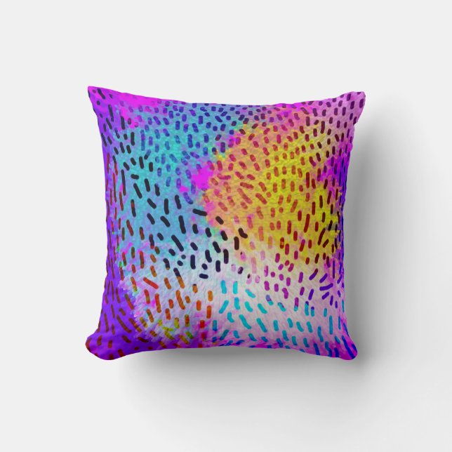 Coussin Rainbow Pattern Cushion (Recto)