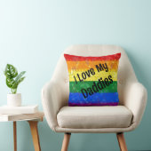 Coussin Rainbow Pride Mosaic Love Daddies (Chaise)