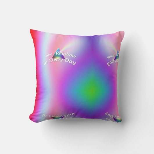 Coussin Rainbow Reflections (Recto)