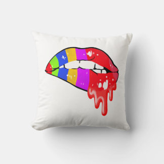 Coussin Rainbow Sexy Lips