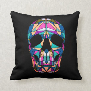 Coussin Rainbow Skull Pillow