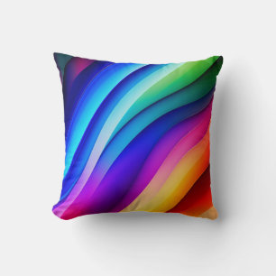 Coussin Rainbow Streaks