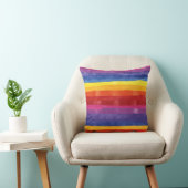Coussin Rainbow Stripes (Chaise)