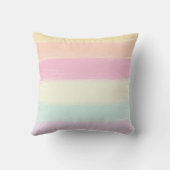 Coussin 🦄 Rainbow Unicorn Girl Nom personnalisé (Verso)