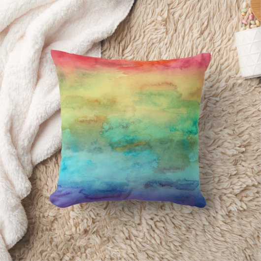 Coussin Rainbow Watercolor (Couverture)
