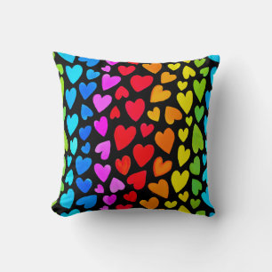 Coussin Rainbow Watercolor Motif