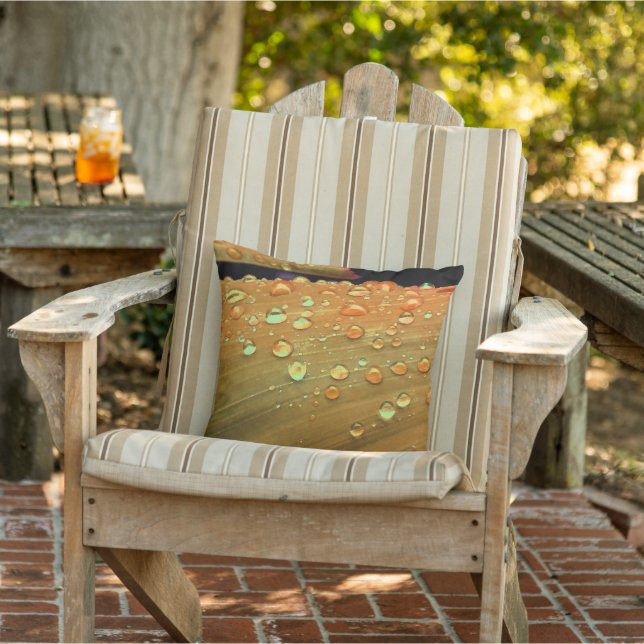 Coussin Raindrops Closeup, Spacey Rust Orange (Chaise)