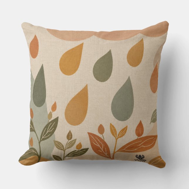 Coussin Raindrops - Série Créée (Recto)