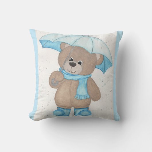 Coussin Rainy Daze Teddy Bear (Recto)