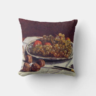 Coussin Raisins et noix sur une table Impressionniste Sisl