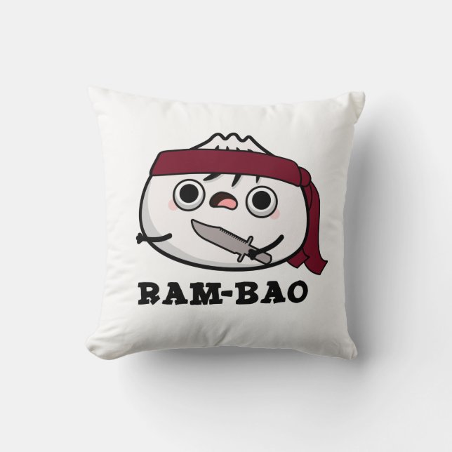 Coussin Ram-bao Drôle Soldat Dimsun Pun (Recto)