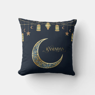 Coussin Ramadan Kareem 2026 avec motif islamique 