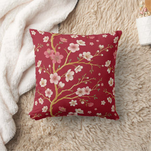 Coussin Rameau d'or de cerisier élégant