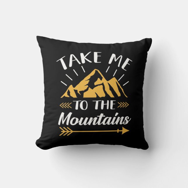 Coussin Randonnée M'Emmène À La Montagne (Recto)
