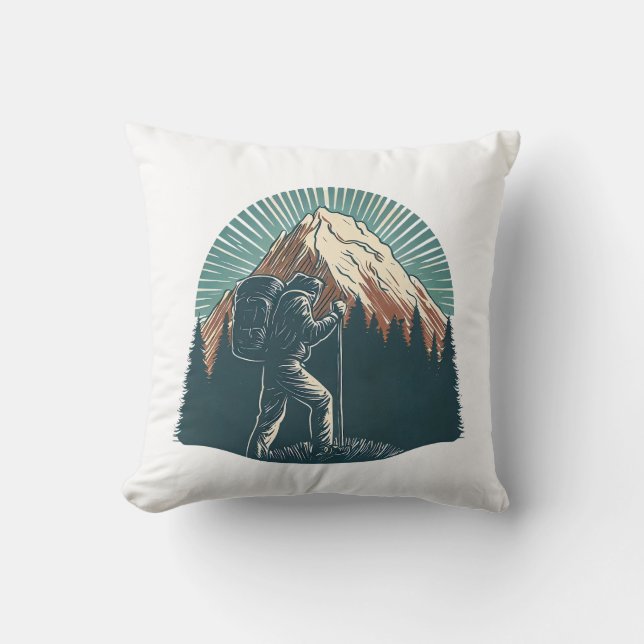 Coussin Randonnée Mountain Graphic (Recto)