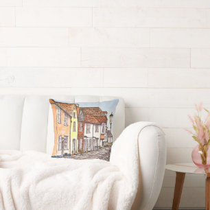 Coussin Rangée de maisons
