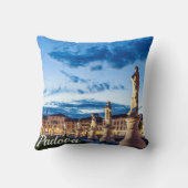 Coussin Rangée de statues illuminées à Padova (Verso)