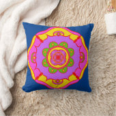 Coussin Rangoli coloré lumineux et audacieux (Couverture)