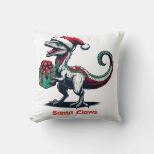 Coussin rapace de Noël Santa hat