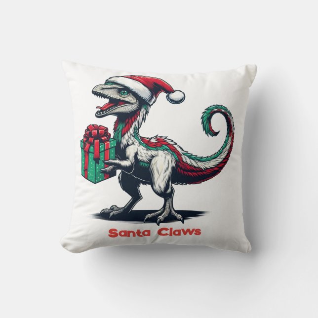 Coussin rapace de Noël Santa hat (Recto)