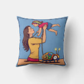 Coussin Rappel doux : ‘Vous en avez assez’ dans Mauve & Cr (Verso)