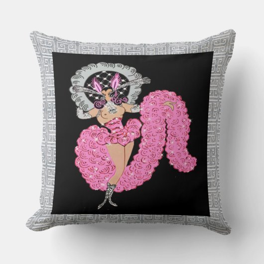 Coussin Rare ERTE Design "Mimi" (Recoloré) (Recto)