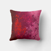 Coussin Raspberry Flurry: Abstract spatter art (Verso)