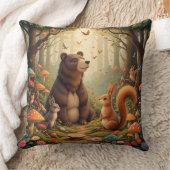 Coussin Rassemblement forestier de jolis animaux (Couverture)