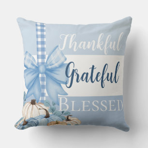 Coussin Rassemblements gracieux Bow & Citrouille Nom réver