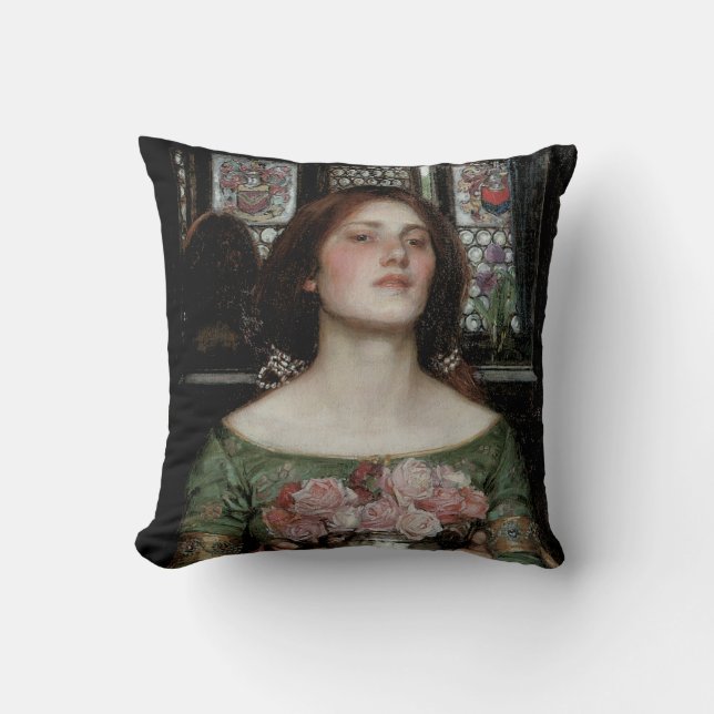 Coussin Rassemblez Ye Rosebuds Pendant Que Vous Pouvez (Recto)