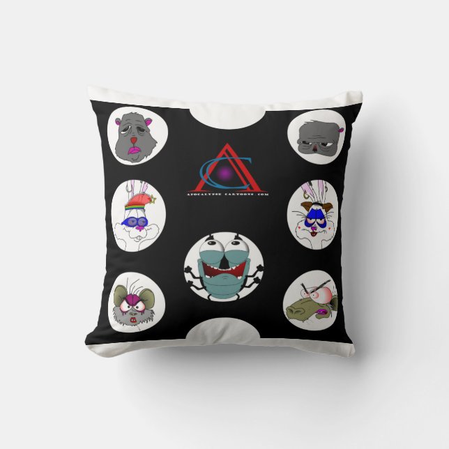 Coussin Rats & Amis (Recto)