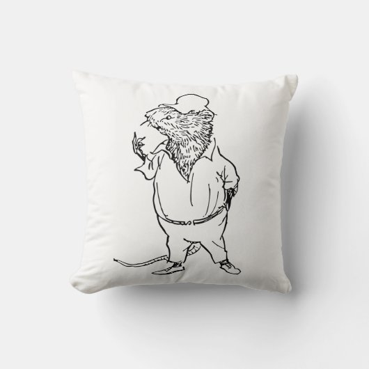 Coussin Ratty - Wind In the Willows (1908 Illustration) (Recto)