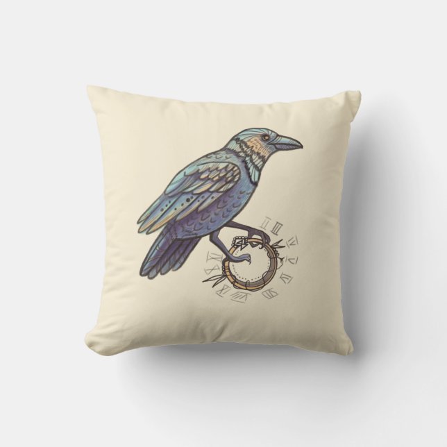 Coussin raven autum élégant (Recto)
