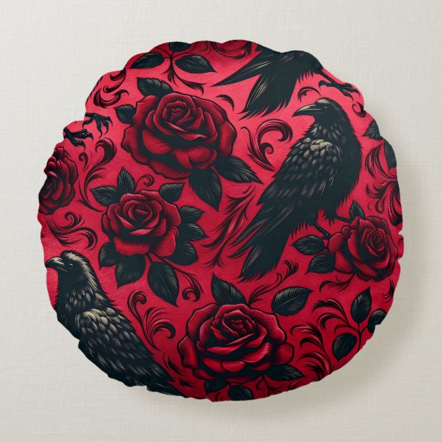 Coussin Raven Rose (Devant)
