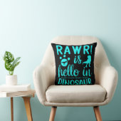 Coussin Rawr ! est Hello en dinosaure (Chaise)