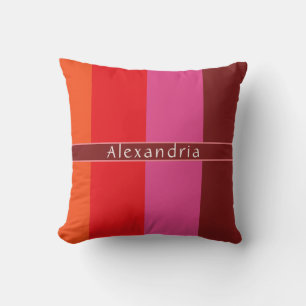 Coussin Rayé Chic Personnalisé