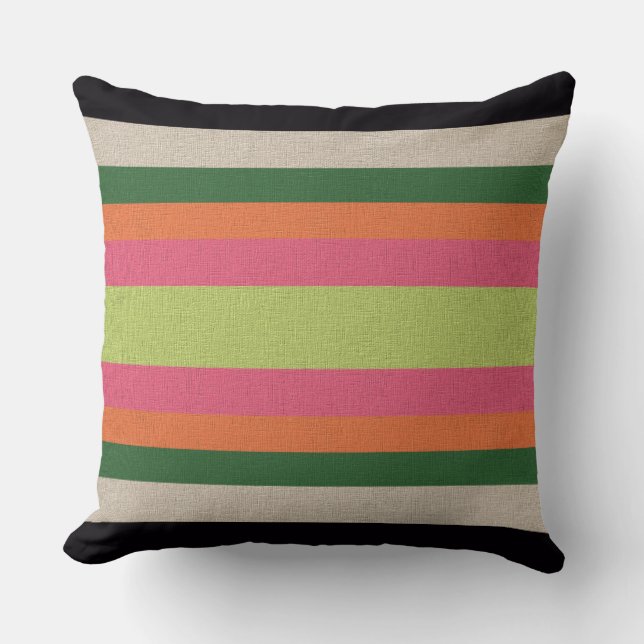 Coussin Rayé décoratif (Recto)