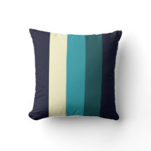 coussin rayé rétro et mod