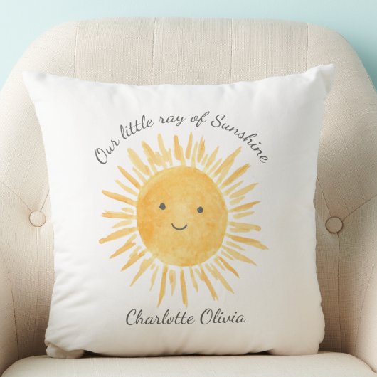Coussin Rayon Personnalisé De La Pépinière De Soleil