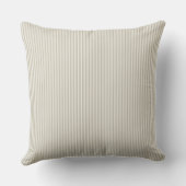 Coussin Rayure à carreaux beige et blanc (Verso)