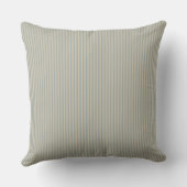 Coussin Rayure à carreaux beige et gris (Verso)