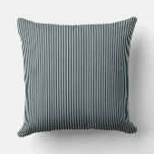 Coussin Rayure à carreaux noir et blanc (Verso)