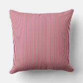 Coussin rayure à carreaux rouge et blanc (Verso)