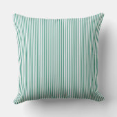 Coussin Rayure à carreaux vert Forrest (Verso)