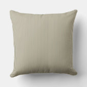 Coussin Rayure à petits carreaux beige et blanc (Verso)
